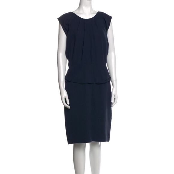 3.1 Phillip Lim Dress Sheath Navy Blue Silk Classy Corpcore Formal Old Money - Picture 1 of 8